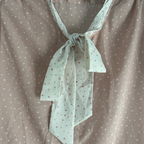 Jason Wu x Target Pink Polka Dot Bow Blouse - Picture 6 of 7